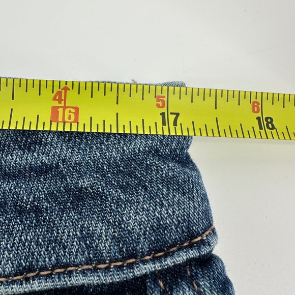 American Eagle Super High Rise Baggy Wide Leg Jeans Blue 12 Regular Denim NWOT - Picture 9 of 12